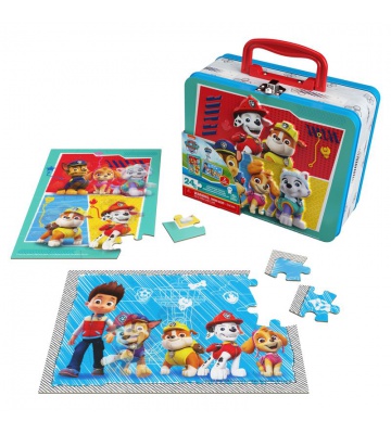 Spin Master Games PAW Patrol puzzle in scatola di latta