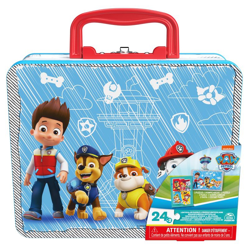 Spin Master Games PAW Patrol puzzle in scatola di latta