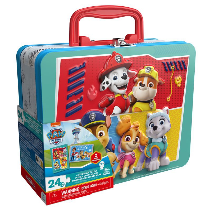 Spin Master Games PAW Patrol puzzle in scatola di latta