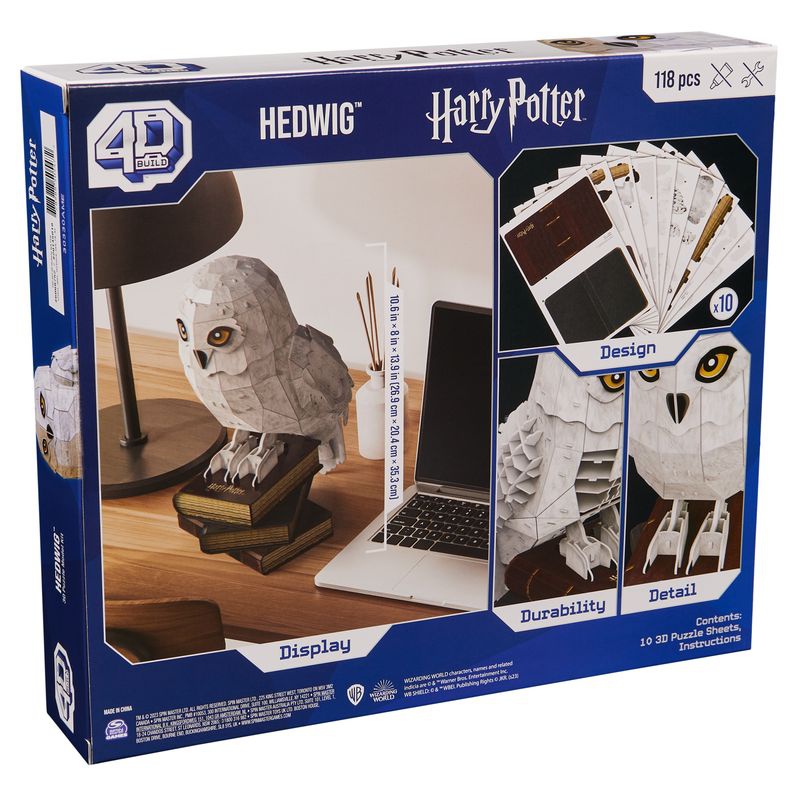 Puzzle 3D di Harry Potter Hedwig su supporto