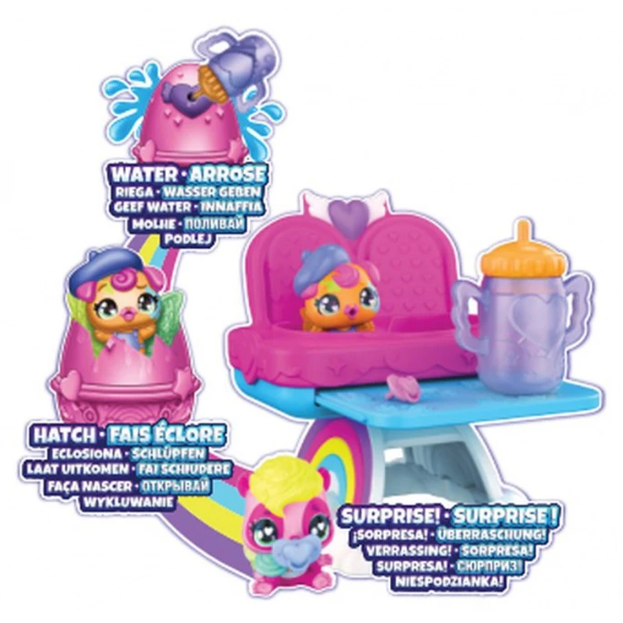 Hatchimals set di gioco con seggiolone per animali