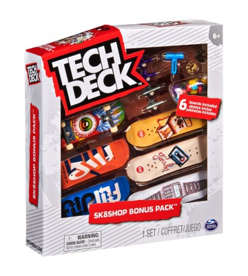Tech Deck skateshop 6 pezzi con accessori Flip