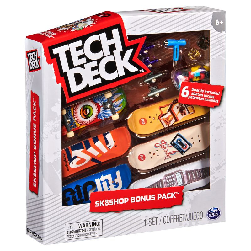 Tech Deck skateshop 6 pezzi con accessori Flip