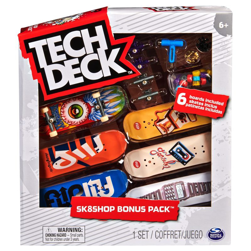 Tech Deck skateshop 6 pezzi con accessori Flip