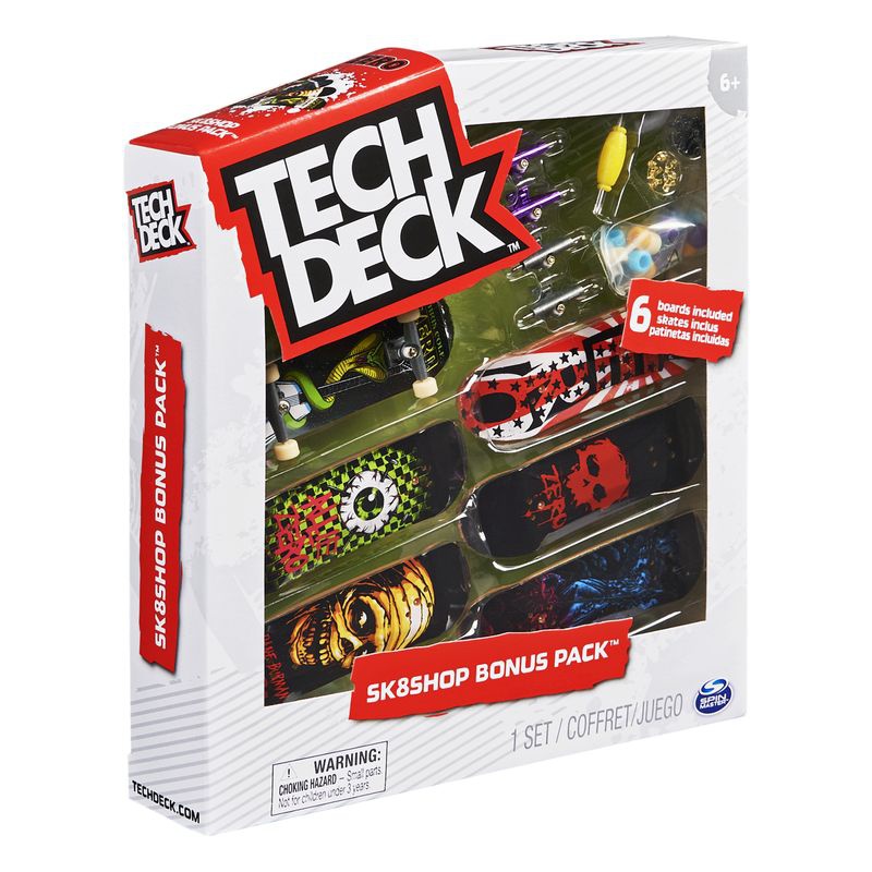 Tech Deck skateshop 6 pezzi con accessori Zero Zero