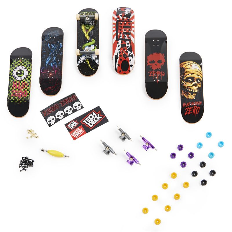 Tech Deck skateshop 6 pezzi con accessori Zero Zero