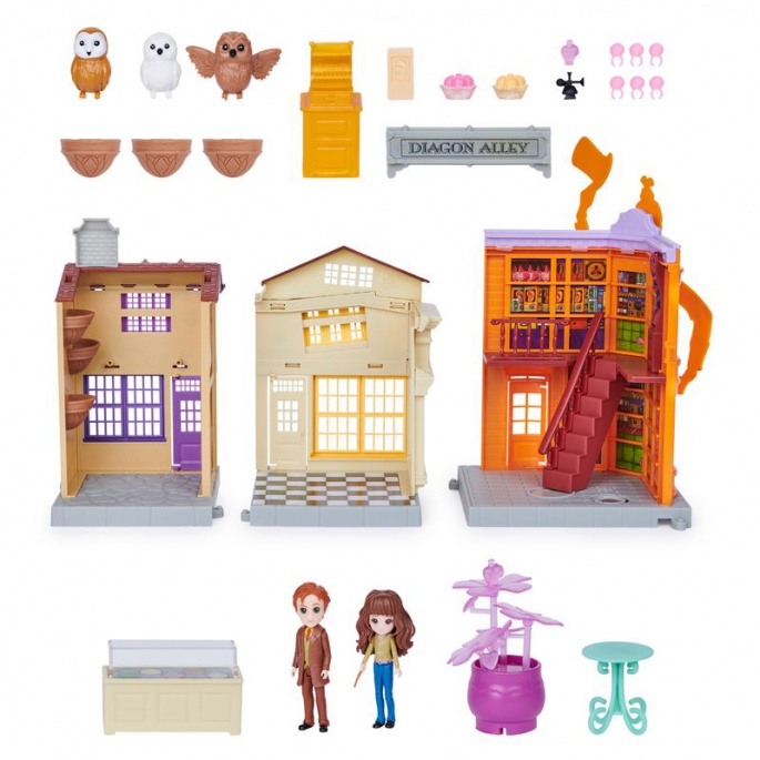 Set di gioco di Harry Potter Diagon Alley con action figure