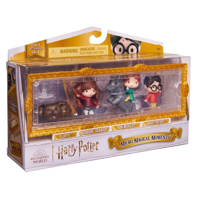 Harry Potter multipacco di mini figure di Harry, Hermione e Ron con accessori