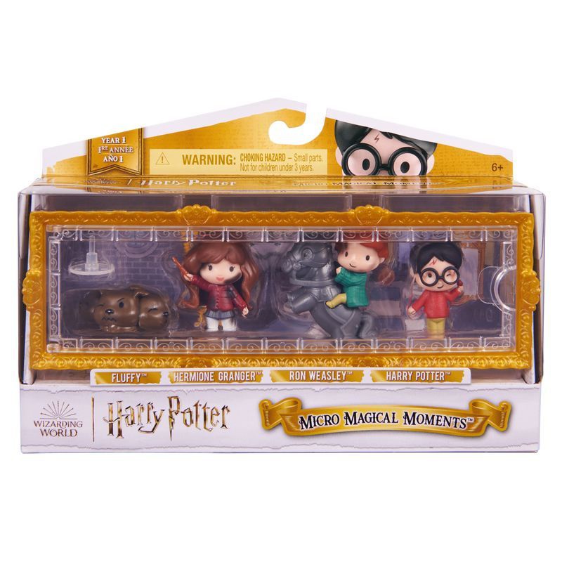 Harry Potter multipacco di mini figure di Harry, Hermione e Ron con accessori