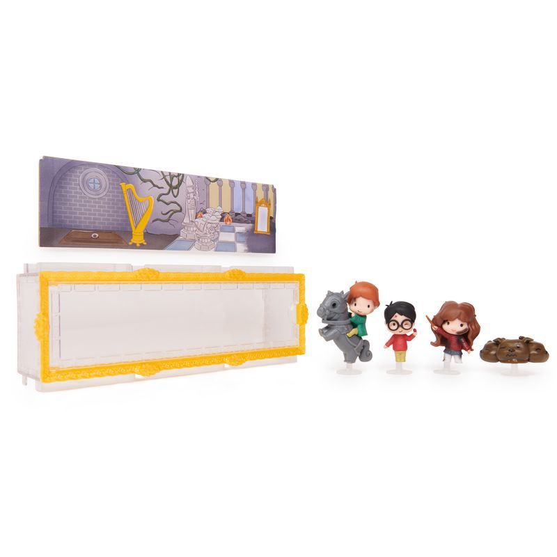 Harry Potter multipacco di mini figure di Harry, Hermione e Ron con accessori