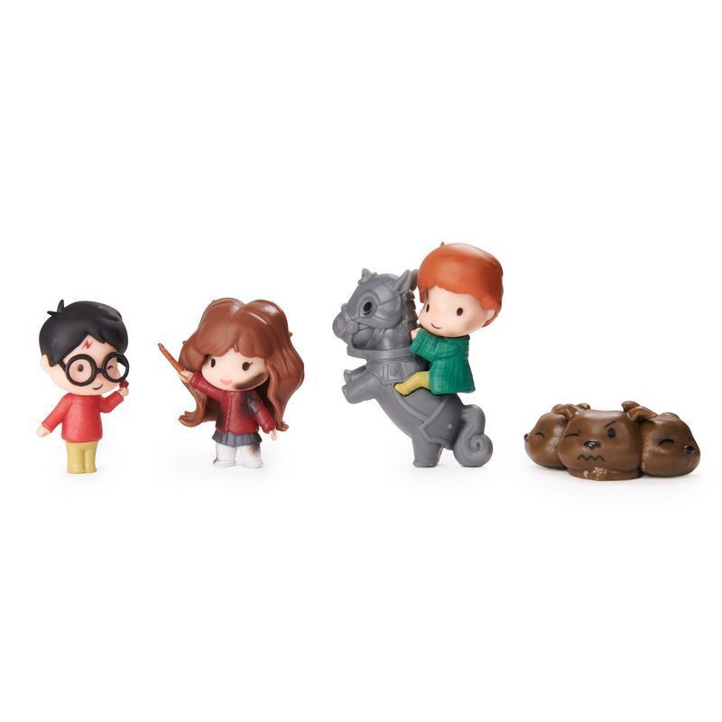 Harry Potter multipacco di mini figure di Harry, Hermione e Ron con accessori