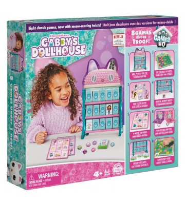 Spin Master Games Gabby's Dollhouse pieno di giochi 8v1