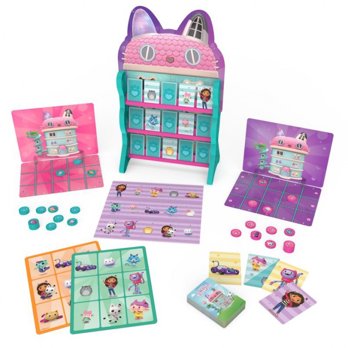 Spin Master Games Gabby's Dollhouse pieno di giochi 8v1