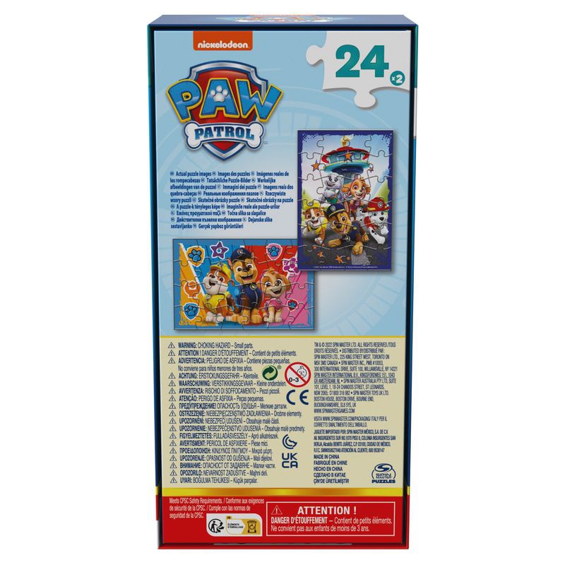 Spin Master Games PAW Patrol puzzle lenticolare 2x24 pezzi
