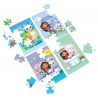 Spin Master Games Gabby's Dollhouse puzzle di legno 4 immagini
