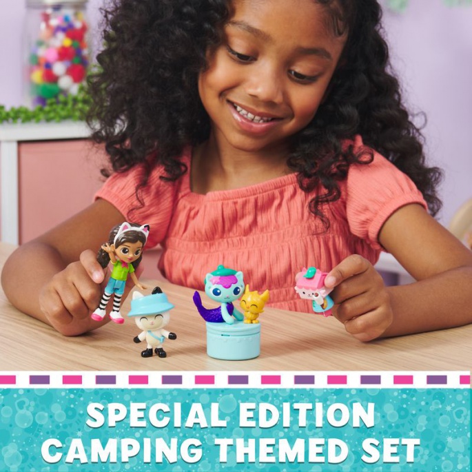 Gabby's Dollhouse set di figurine da campeggio
