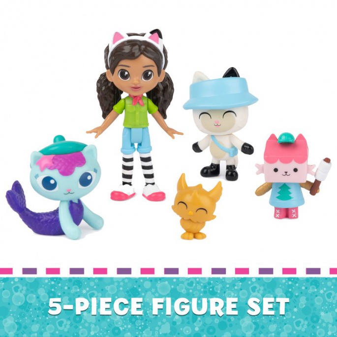 Gabby's Dollhouse set di figurine da campeggio