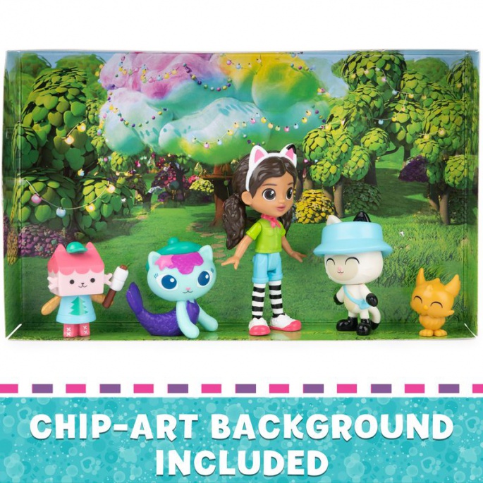 Gabby's Dollhouse set di figurine da campeggio