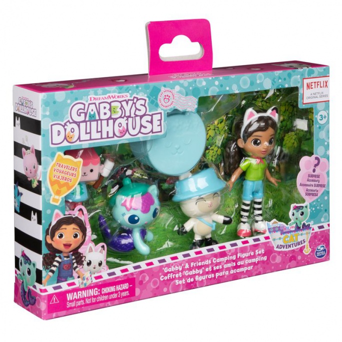 Gabby's Dollhouse set di figurine da campeggio
