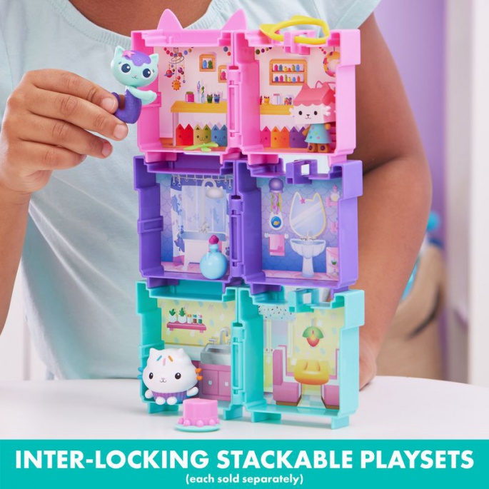 Gabby's Dollhouse set ripiegabile di ciondoli Cakey