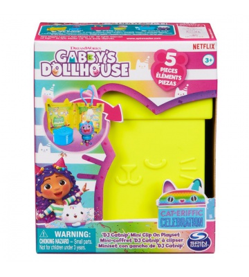 Gabby's Dollhouse set di ciondoli pieghevoli DJ Catnip