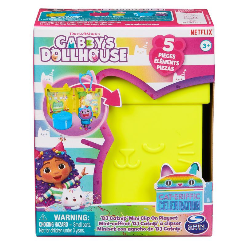 Gabby's Dollhouse set di ciondoli pieghevoli DJ Catnip