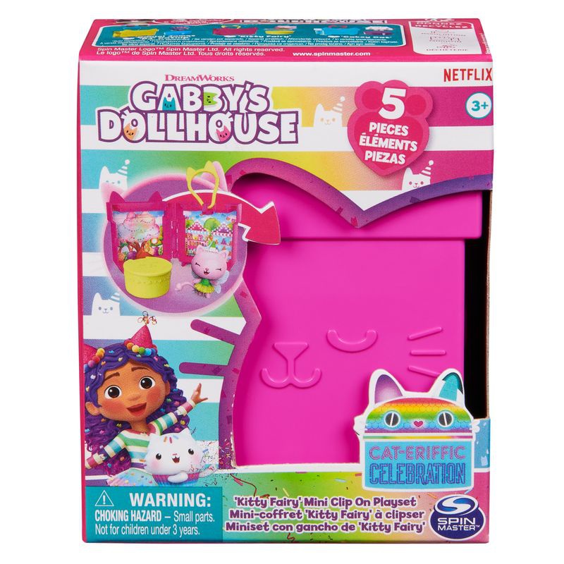 Gabby's Dollhouse set di ciondoli pieghevoli Kitty Fairy
