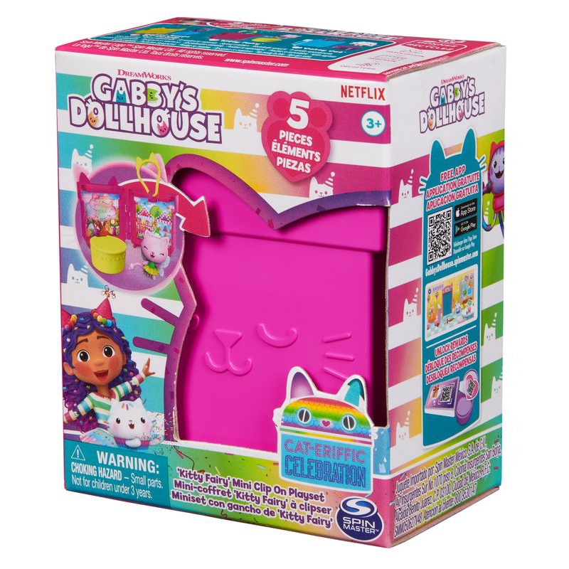 Gabby's Dollhouse set di ciondoli pieghevoli Kitty Fairy