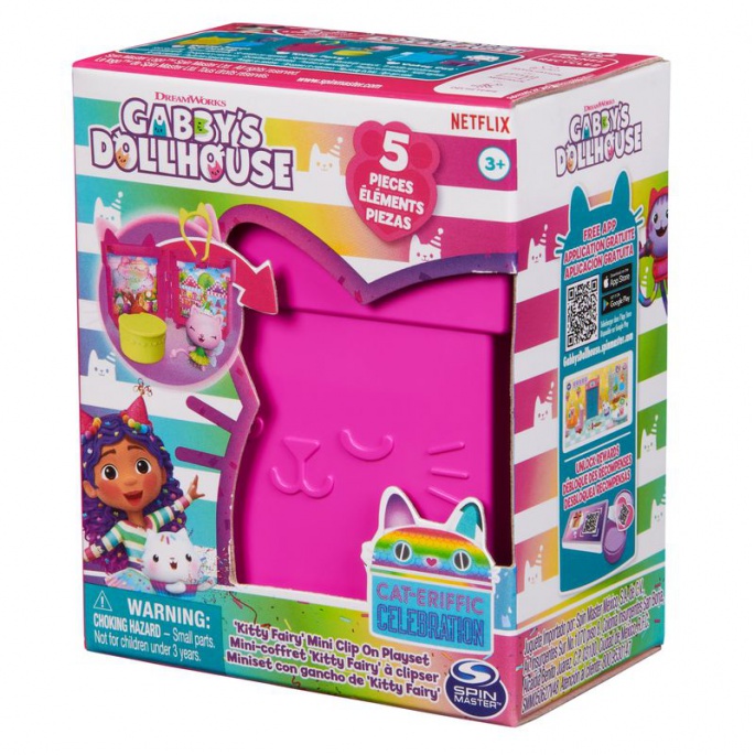 Gabby's Dollhouse set di ciondoli pieghevoli Kitty Fairy