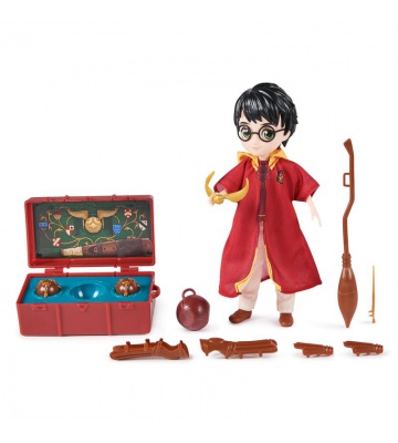 Harry Potter Quidditch attrezzatura con figura da 20 cm