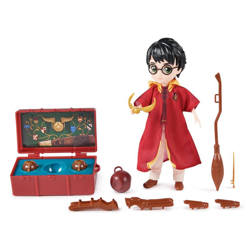 Harry Potter Quidditch attrezzatura con figura da 20 cm