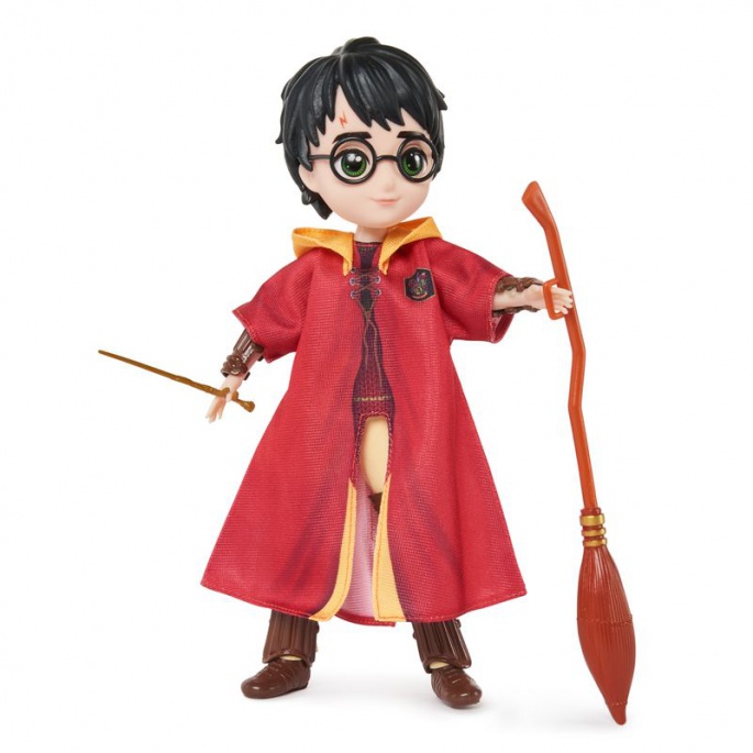 Harry Potter Quidditch attrezzatura con figura da 20 cm