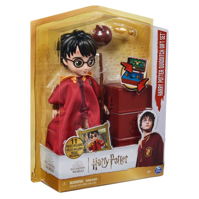 Harry Potter Quidditch attrezzatura con figura da 20 cm