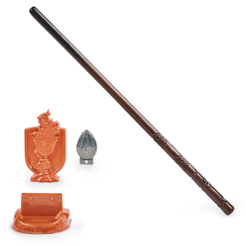 Bacchetta da collezione Harry Potter con supporto 2C Cedric Diggory