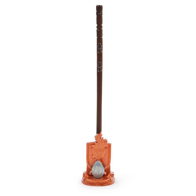 Bacchetta da collezione Harry Potter con supporto 2C Cedric Diggory