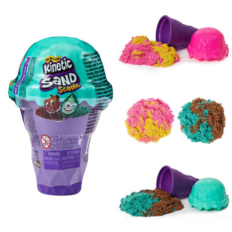 Kinetic Sand cono gelato profumato alla fragola e banana