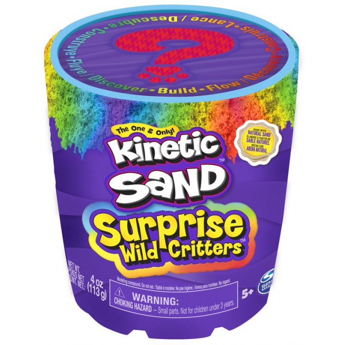 Kinetic Sand secchiello di sabbia con sorpresa