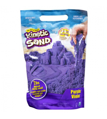 Kinetic Sand confezione di sabbia liquida viola 0,9 kg