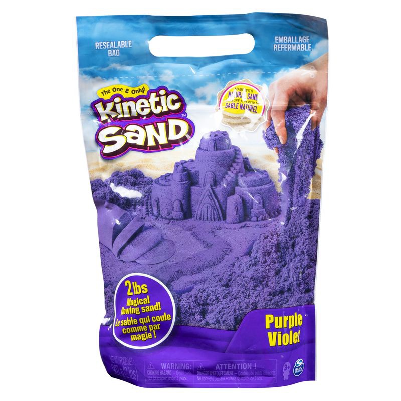 Kinetic Sand confezione di sabbia liquida viola 0,9 kg