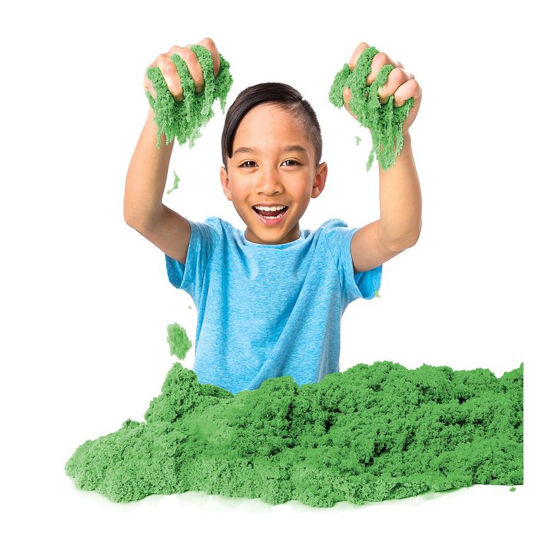 Kinetic Sand confezione di sabbia liquida verde 0,9 kg