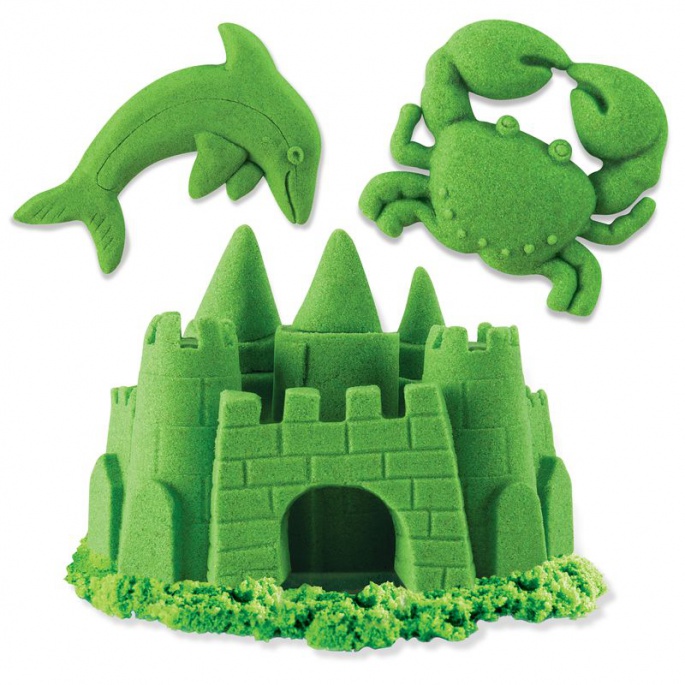 Kinetic Sand confezione di sabbia liquida verde 0,9 kg