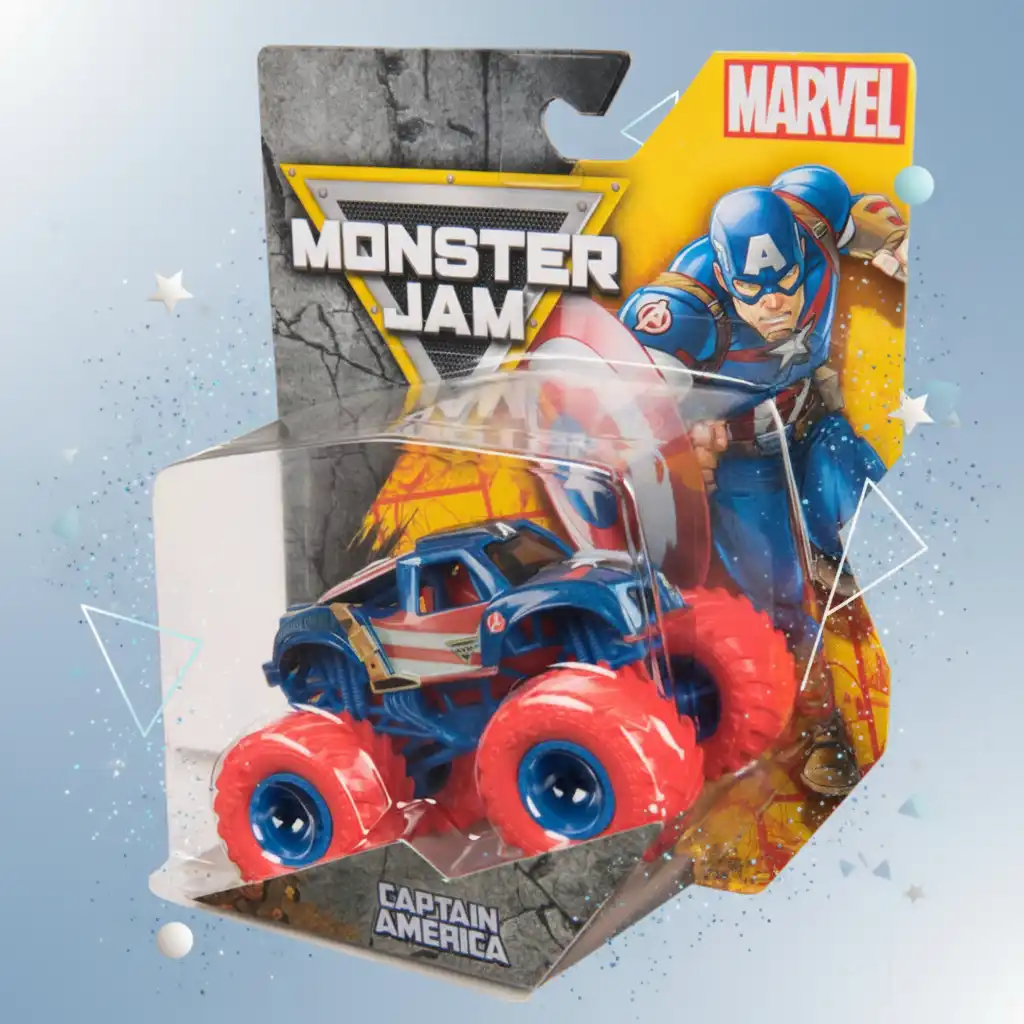 Espandi la tua collezione con un'unione unica tra Marvel e Monster Jam.