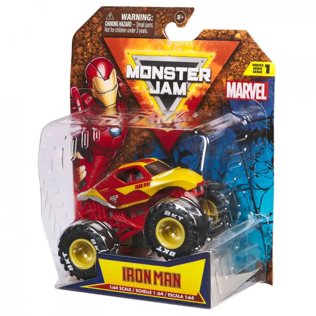 Gli eroi incontrano la potenza del motore in Monster Jam.