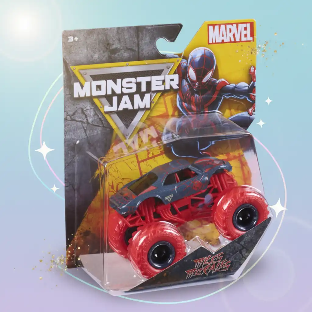 Vivi un'azione infinita con il Monster Truck da supereroe.