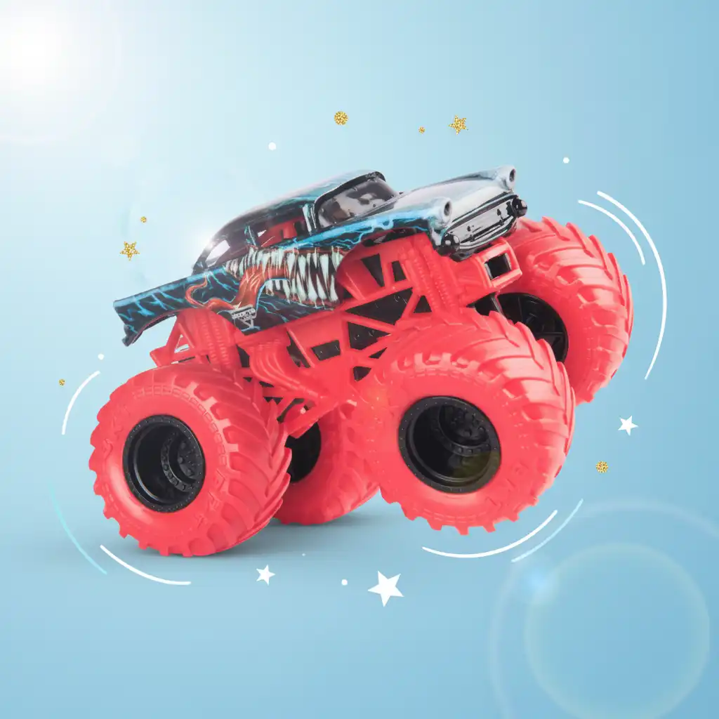 Espandi la tua collezione con l'edizione unica Marvel dei monster truck.
