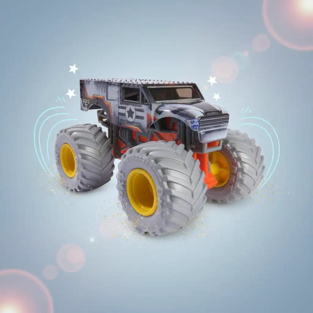 Sviluppa la fantasia con gli eroi d'azione Monster Jam.