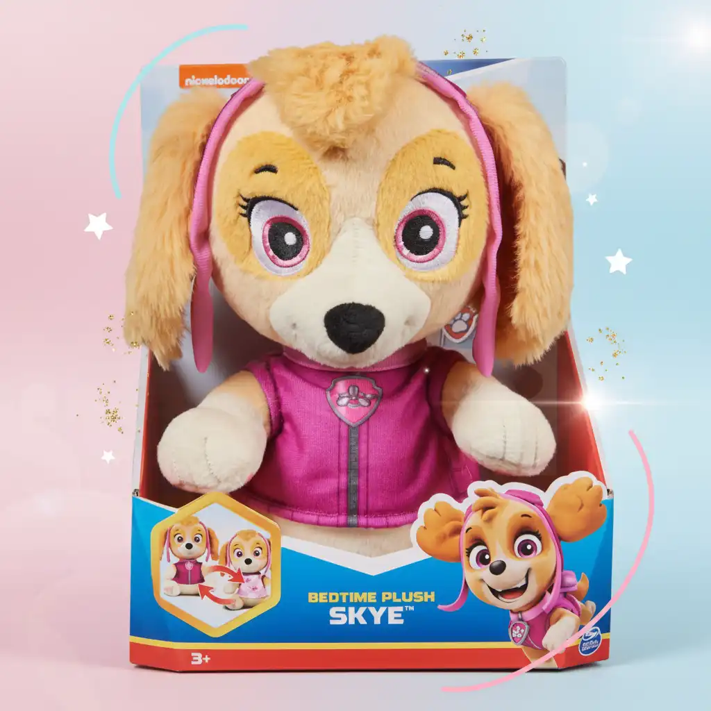 Vivi serate morbide piene di abbracci con il peluche Skye