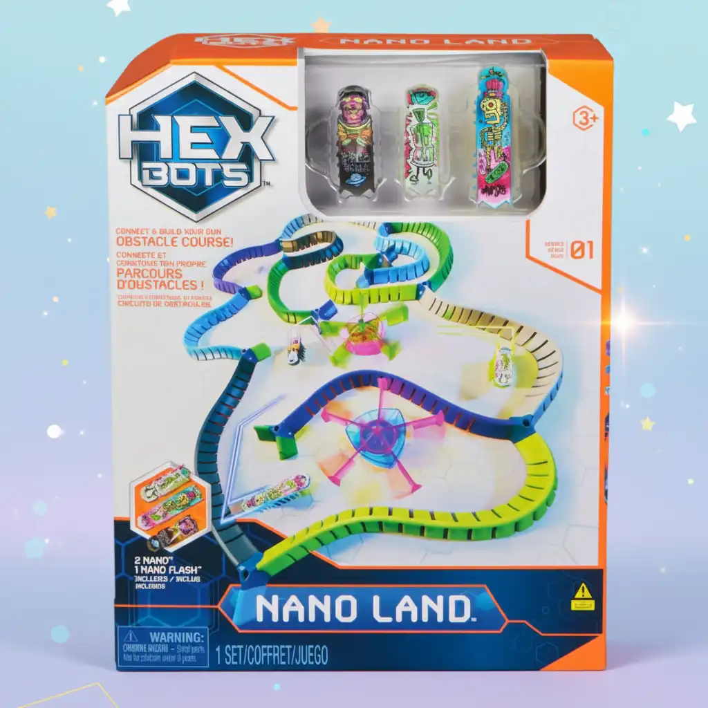 Costruisci un mondo tutto tuo pieno di movimento robotico e colori.