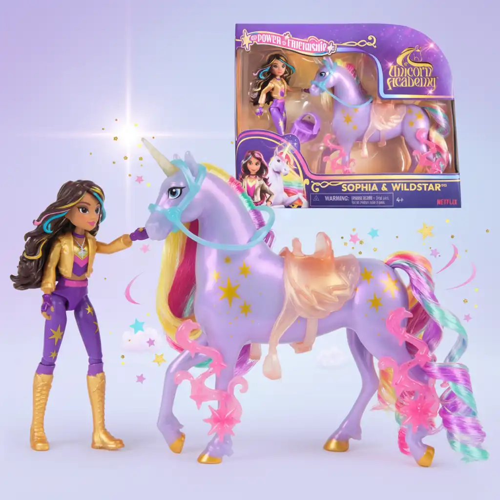 Vivi avventure infinite in sella all'unicorno magico.