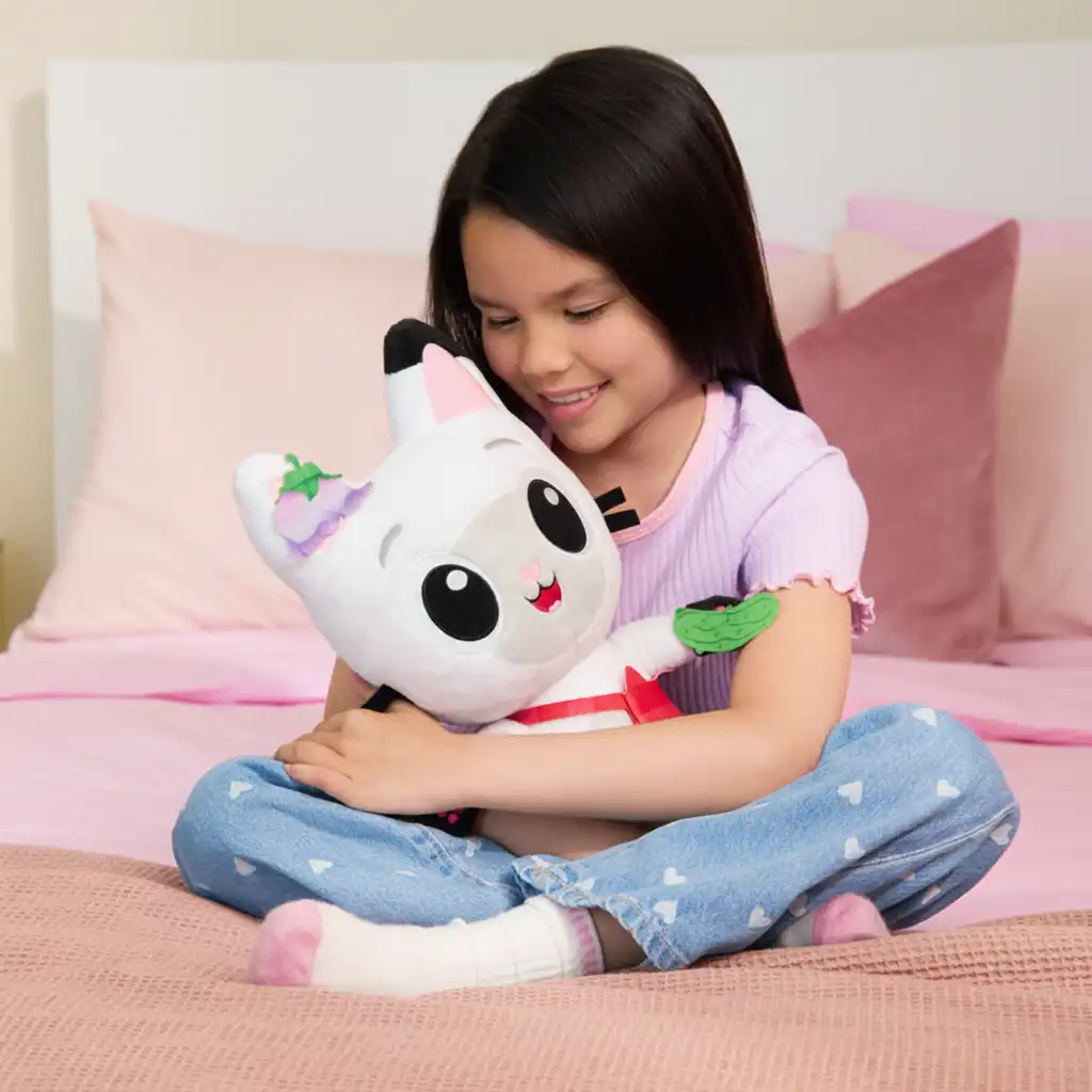 Peluche di qualità e morbido per un gioco sicuro.